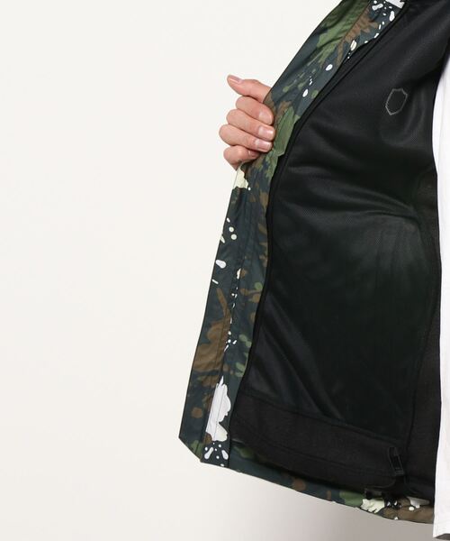 PEARLY GATES】テクノブレイン30dナイロンリップ柄＋フリース×エア