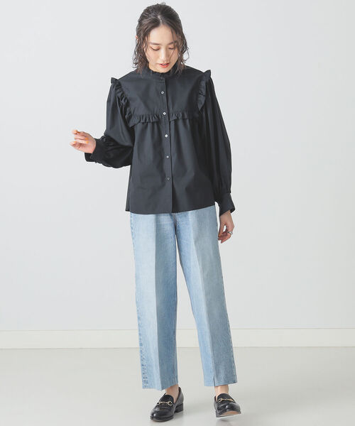 BEAMS LIGHTS（ビームスライツ）の「NEPLA. / ワイドパンツ ブルー（デニムパンツ・レディース・ブルー系その他・23/24）」の4枚目の写真