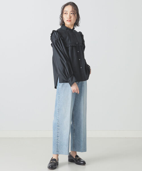 BEAMS LIGHTS（ビームスライツ）の「NEPLA. / ワイドパンツ ブルー（デニムパンツ・レディース・ブルー系その他・23/24）」の5枚目の写真