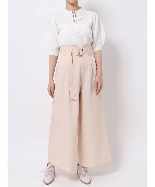 dazzlin（ダズリン）の「ハイウエストタックワイドパンツ（その他パンツ・レディース・ブラック/グリーン/アイボリー・SMALL/MEDIUM）」の18枚目の写真