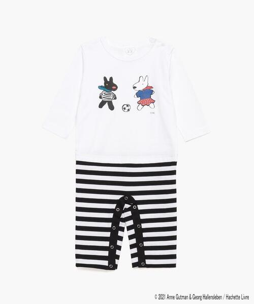 agnes b.(アニエスベー)の「SCW5 L GREN ベビー Gaspard et Lisa ロンパース(ロンパース・キッズ・ホワイト・1YEAR/6MONTH)」の1枚目の写真