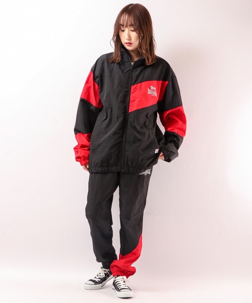 LONSDALE（ロンズデール）の「LONSDALE 裏メッシュ ナイロンワッシャー クレイジー切替 トラック ジョガーパンツ（その他パンツ・メンズ・ホワイト/ブラック/ブルーグリーン・LL/M/L）」の7枚目の写真