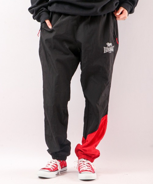 LONSDALE（ロンズデール）の「LONSDALE 裏メッシュ ナイロンワッシャー クレイジー切替 トラック ジョガーパンツ（その他パンツ・メンズ・ホワイト/ブラック/ブルーグリーン・LL/M/L）」の10枚目の写真