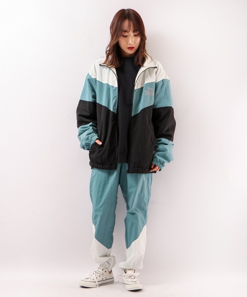 LONSDALE（ロンズデール）の「LONSDALE 裏メッシュ ナイロンワッシャー クレイジー切替 トラック ジョガーパンツ（その他パンツ・メンズ・ホワイト/ブラック/ブルーグリーン・LL/M/L）」の14枚目の写真