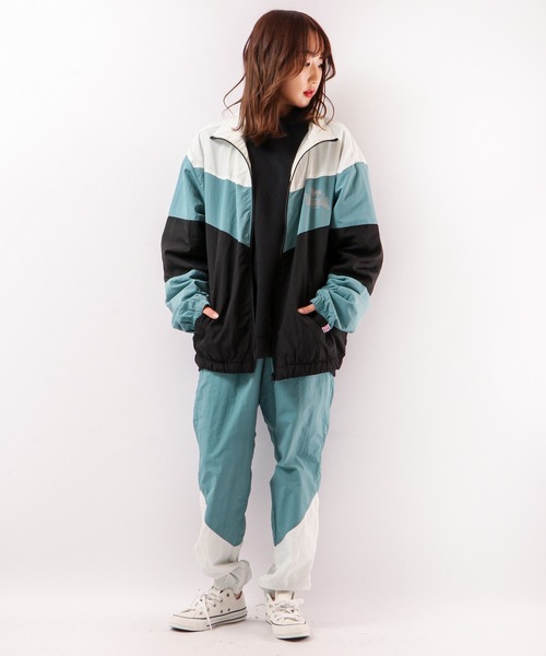 LONSDALE（ロンズデール）の「LONSDALE 裏メッシュ ナイロンワッシャー クレイジー切替 トラック ジョガーパンツ（その他パンツ・メンズ・ホワイト/ブラック/ブルーグリーン・LL/M/L）」の6枚目の写真