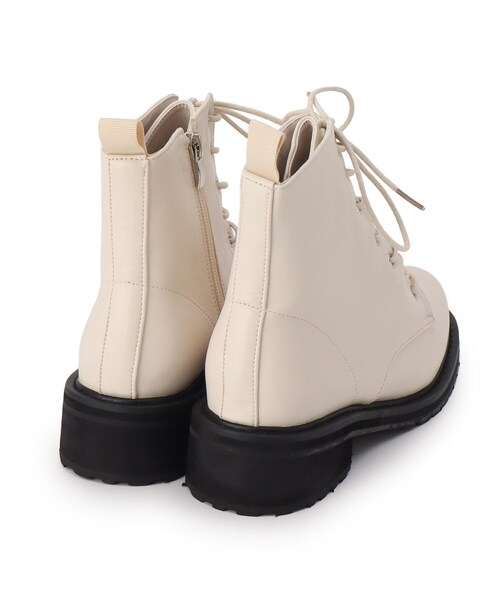 En Punto（エンプント）の「◆レースアップショートブーツ（ブーツ・レディース・ホワイト・23.0cm/24.0cm）」の5枚目の写真