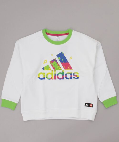 adidas（アディダス）の「adidas × レゴ VIDIYO クルーネック スウェットシャツ / アディダス（キッズ/子供用）（スウェット・キッズ・ホワイト×グリーン/ブラック×ブルー・130/140/150/160）」の9枚目の写真