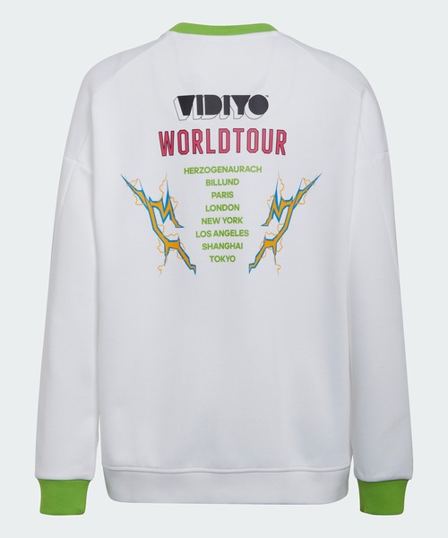 adidas（アディダス）の「adidas × レゴ VIDIYO クルーネック スウェットシャツ / アディダス（キッズ/子供用）（スウェット・キッズ・ホワイト×グリーン/ブラック×ブルー・130/140/150/160）」の3枚目の写真