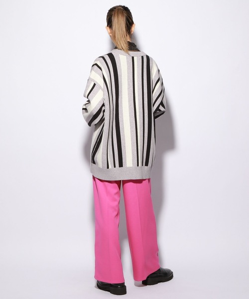 PBLIM（ページボーイリム）の「【PAGEBOYLIM】マルチストライプカーデ（カーディガン/ボレロ・レディース・グレー系その他/グリーン系その他/ブルー系その他・FREE）」の8枚目の写真