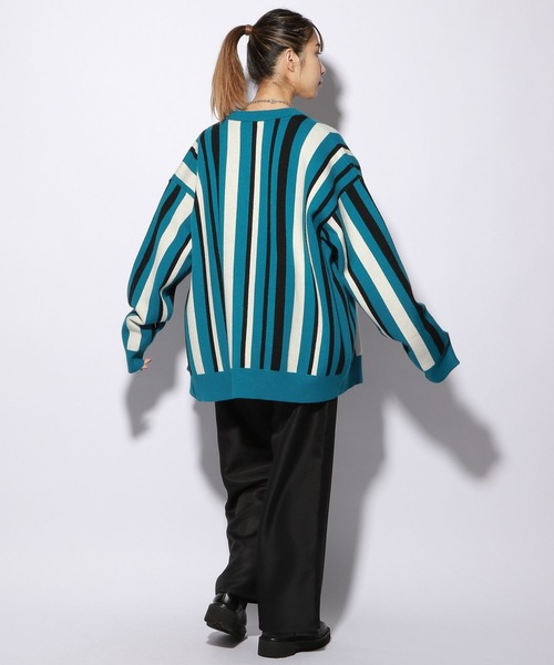 PBLIM（ページボーイリム）の「【PAGEBOYLIM】マルチストライプカーデ（カーディガン/ボレロ・レディース・グレー系その他/グリーン系その他/ブルー系その他・FREE）」の15枚目の写真