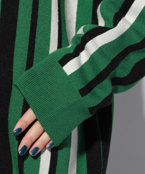 PBLIM（ページボーイリム）の「【PAGEBOYLIM】マルチストライプカーデ（カーディガン/ボレロ・レディース・グレー系その他/グリーン系その他/ブルー系その他・FREE）」の13枚目の写真