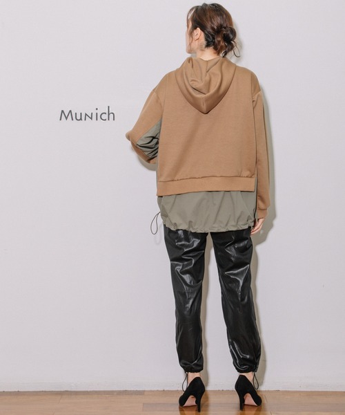 Munich(ミューニック)の「ダンボール×ナイロンクロスドッキングブルゾン(その他アウター・レディース・キャメル/カーキ/ブラック・FREE)」の6枚目の写真