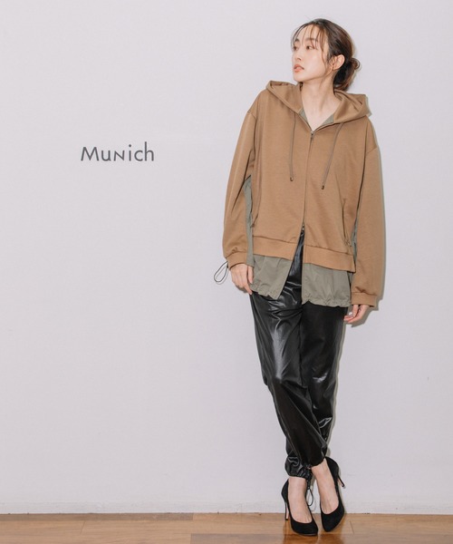 Munich(ミューニック)の「ダンボール×ナイロンクロスドッキングブルゾン(その他アウター・レディース・キャメル/カーキ/ブラック・FREE)」の16枚目の写真
