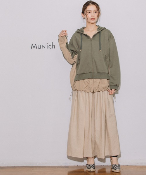 Munich(ミューニック)の「ダンボール×ナイロンクロスドッキングブルゾン(その他アウター・レディース・キャメル/カーキ/ブラック・FREE)」の20枚目の写真