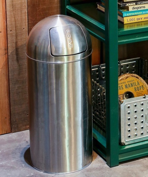 DULTONダストボックス25ℓ ゴミ箱 DUST BIN SATIN FINISHED 25L/ステンレス ゴミ箱 25L（ダストボックス