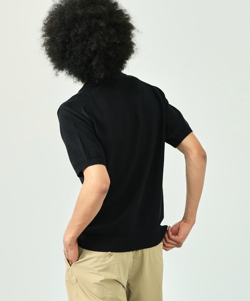 Alpha Industries(アルファインダストリーズ)の「<自宅洗濯可能>CORDURA ニットポロシャツ(ポロシャツ・メンズ・ブラック/ネイビー・MEDIUM/LARGE/X-LARGE)」の11枚目の写真