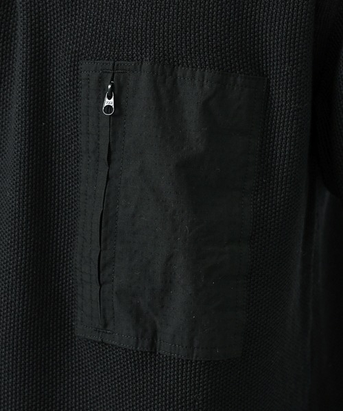 Alpha Industries(アルファインダストリーズ)の「<自宅洗濯可能>CORDURA ニットポロシャツ(ポロシャツ・メンズ・ブラック/ネイビー・MEDIUM/LARGE/X-LARGE)」の5枚目の写真