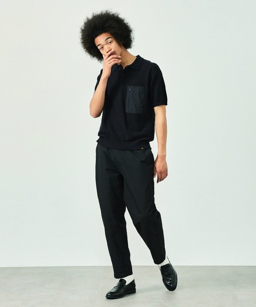 Alpha Industries(アルファインダストリーズ)の「<自宅洗濯可能>CORDURA ニットポロシャツ(ポロシャツ・メンズ・ブラック/ネイビー・MEDIUM/LARGE/X-LARGE)」の8枚目の写真