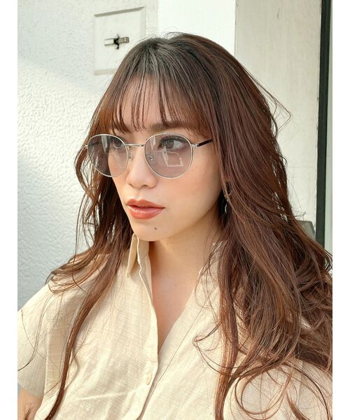 GYDA（ジェイダ）の「クリアラウンドサングラス（サングラス・レディース・グレー/ブルー・FREE）」の6枚目の写真