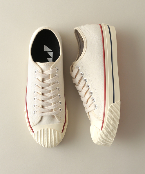 B.C STOCK（ベーセーストック）の「【Amber Wall / アンバーウォール】 DANRO LOW（スニーカー・メンズ・グリーン/アイボリー・22.5cm/23.5cm/24.5cm/25.5cm/26.5cm/27.5cm/28.5cm）」の4枚目の写真