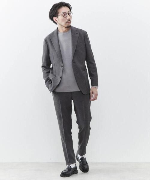 MEN'S MELROSE（メンズメルローズ）の「リランチェブッチャーストレッチテーパードパンツ（スラックス・メンズ・ベージュ/ネイビー/グレー・S/M/L/LL）」の5枚目の写真