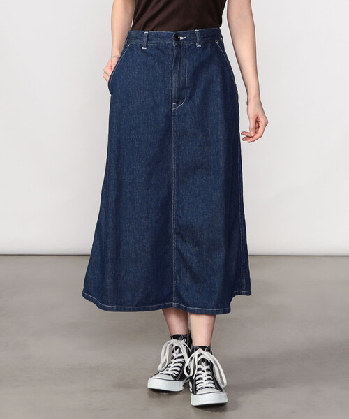 DANTON（ダントン）の「DANTON | デニム フレアースカート WOMEN（デニムスカート・レディース・インディゴブルー・36）」の21枚目の写真