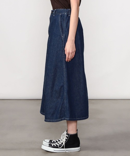 DANTON（ダントン）の「DANTON | デニム フレアースカート WOMEN（デニムスカート・レディース・インディゴブルー・36）」の7枚目の写真