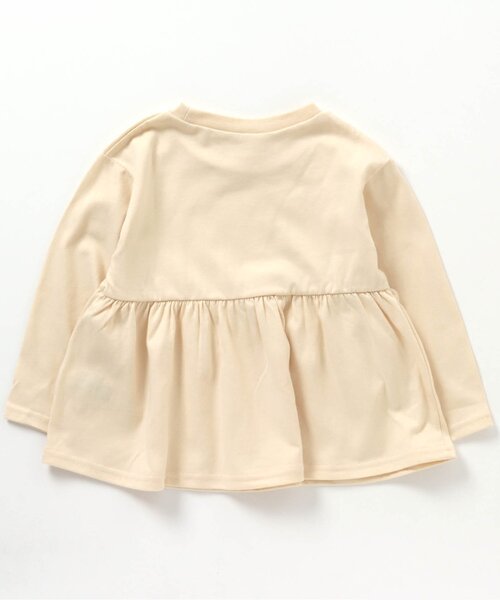 apres les cours（アプレレクール）の「【HAPPY PRICE】チューリップ柄切り替えペプラムTシャツ（Tシャツ/カットソー・キッズ・ライトインディゴブルー/アイボリー/オレンジ/サックスブルー/ラベンダー・130/140/80/90/100/110/120）」の13枚目の写真