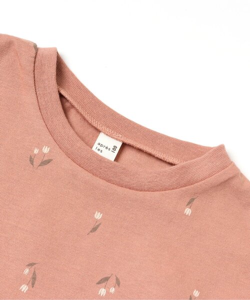 apres les cours（アプレレクール）の「【HAPPY PRICE】チューリップ柄切り替えペプラムTシャツ（Tシャツ/カットソー・キッズ・ライトインディゴブルー/アイボリー/オレンジ/サックスブルー/ラベンダー・130/140/80/90/100/110/120）」の9枚目の写真