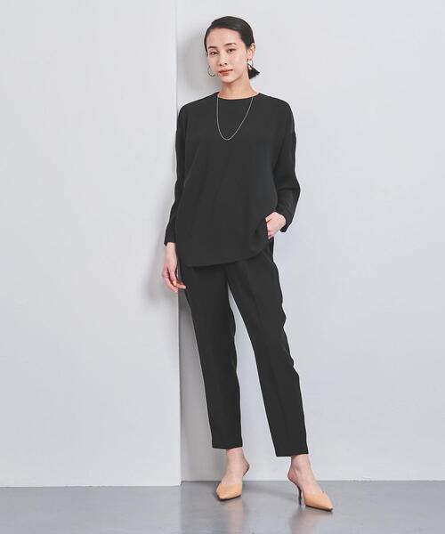 高級感◎美品★ユナイテッドアローズ　360°テーパードパンツ　1.3万　S　黒 1200024Y0085_l1_a043.jpg