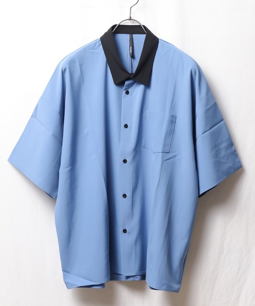 ARCHIVER(アーカイバ)の「【Ir】ポリストレッチクレリックシャツSS(シャツ/ブラウス・レディース・ホワイト/チャコールグレー/グリーン/グレイッシュベージュ/サックスブルー・LARGE/X-LARGE/MEDIUM)」の5枚目の写真