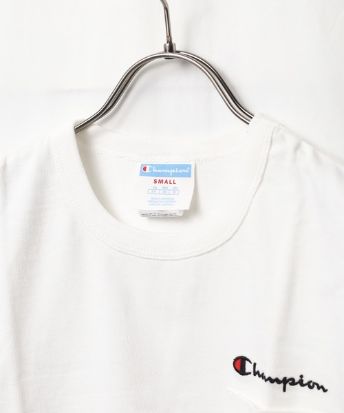 Champion（チャンピオン）の「【W】【it】【UT15】【CHAMPION】HERITAGE POCKET TEE（Tシャツ/カットソー・レディース・ホワイト/ブラック・SMALL/MEDIUM）」の7枚目の写真