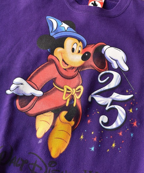 OLDMICKEY （オールドミッキー）の「【ヴィンテージ古着】90's Disney / ディズニー "25th" アニバーサリー プリント スウェット USA製（スウェット・メンズ・パープル・X-LARGE）」の2枚目の写真