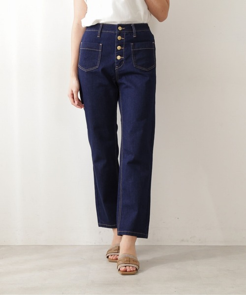 PROPORTION BODY DRESSING（プロポーションボディドレッシング）の「フロント釦ストレートデニム / 1212130401（その他パンツ・レディース・ダークネイビー/ブルー/ホワイト・X-SMALL/SMALL/MEDIUM）」の22枚目の写真
