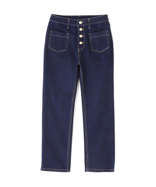 PROPORTION BODY DRESSING（プロポーションボディドレッシング）の「フロント釦ストレートデニム / 1212130401（その他パンツ・レディース・ダークネイビー/ブルー/ホワイト・X-SMALL/SMALL/MEDIUM）」の5枚目の写真