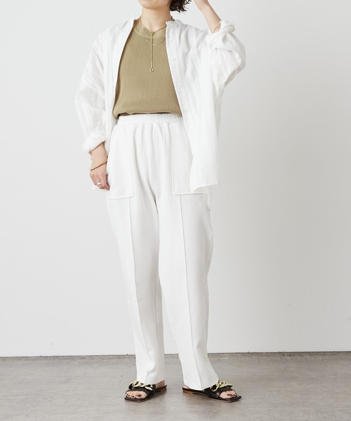 Omekashi（オメカシ）の「リブニットタンクトップ（タンクトップ・レディース・ブラック/ベージュ/オフホワイト・FREE）」の21枚目の写真