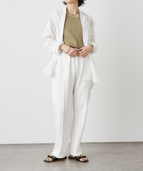 Omekashi（オメカシ）の「リブニットタンクトップ（タンクトップ・レディース・ブラック/ベージュ/オフホワイト・FREE）」の22枚目の写真