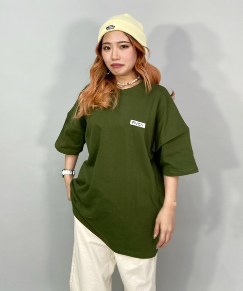 RVCA（ルーカ）の「RVCA/ルーカ  ビッグシルエット  バックプリントロゴTシャツ   BC043-236（Tシャツ/カットソー・レディース・ホワイト/ブラウン/ブラック/ブルー・L/M/S）」の20枚目の写真
