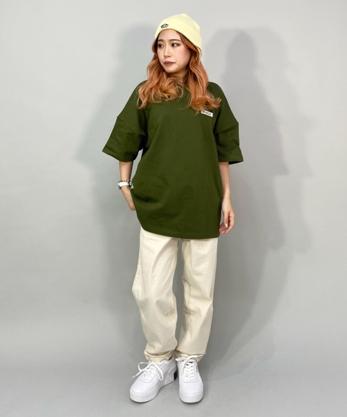 RVCA（ルーカ）の「RVCA/ルーカ  ビッグシルエット  バックプリントロゴTシャツ   BC043-236（Tシャツ/カットソー・レディース・ホワイト/ブラウン/ブラック/ブルー・L/M/S）」の16枚目の写真