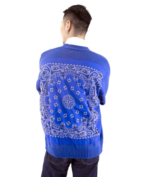 TMT(ティーエムティー)の「Mohair-like BANDANA KNIT CARDIGAN(カーディガン/ボレロ・メンズ・マスタード/レッド/ブルー/オレンジ/グリーン・MEDIUM/LARGE)」の22枚目の写真