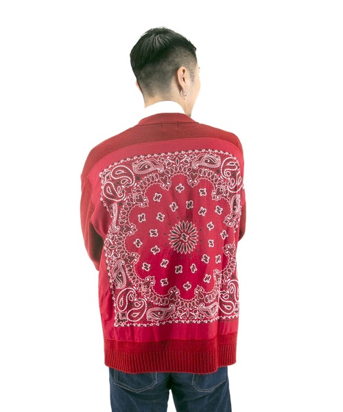 TMT(ティーエムティー)の「Mohair-like BANDANA KNIT CARDIGAN(カーディガン/ボレロ・メンズ・マスタード/レッド/ブルー/オレンジ/グリーン・MEDIUM/LARGE)」の16枚目の写真