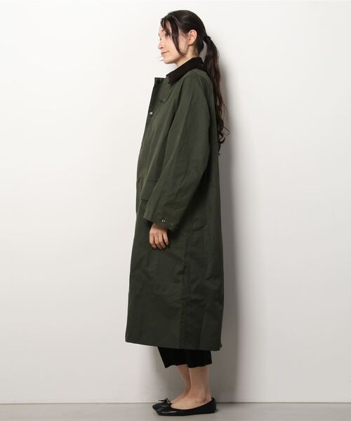 Barbour(バブアー)の「Barbour/OS BURGHLEY CASUAL(モッズコート・レディース・カーキ・36)」の2枚目の写真