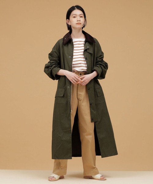 Barbour(バブアー)の「Barbour/OS BURGHLEY CASUAL(モッズコート・レディース・カーキ・36)」の5枚目の写真