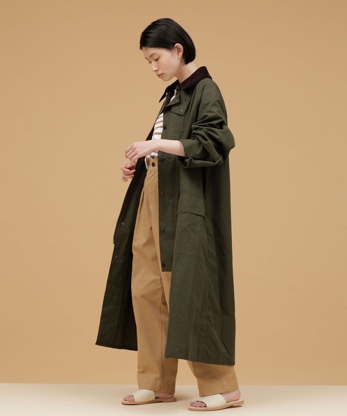 Barbour(バブアー)の「Barbour/OS BURGHLEY CASUAL(モッズコート・レディース・カーキ・36)」の6枚目の写真