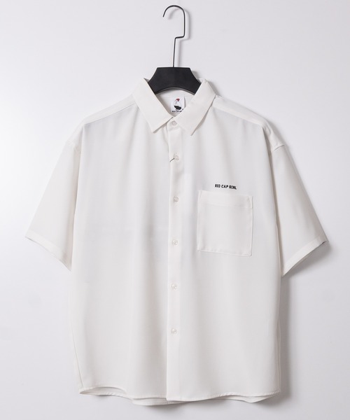 Red Cap Girl(レッドキャプガール)の「【a-r】〔RedCapGirl/レッドキャップガール〕ルーズサイズバック刺繍半袖シャツ イージーケア/接触冷感/ストレッチ(シャツ/ブラウス・メンズ・ホワイト/ブラック/ブルー/グリーン/ブルー系その他/グリーン系その他/ホワイト系その他/ブラック系その他/ブラック系その他2/ホワイト系その他3/ホワイト系その他2/グリーン系その他3/グリーン系その他2/ブルー系その他2/ブラック系その他3/グレイッシュベージュ/ライトグレー・MEDIUM/LARGE/X-LARGE)」の18枚目の写真