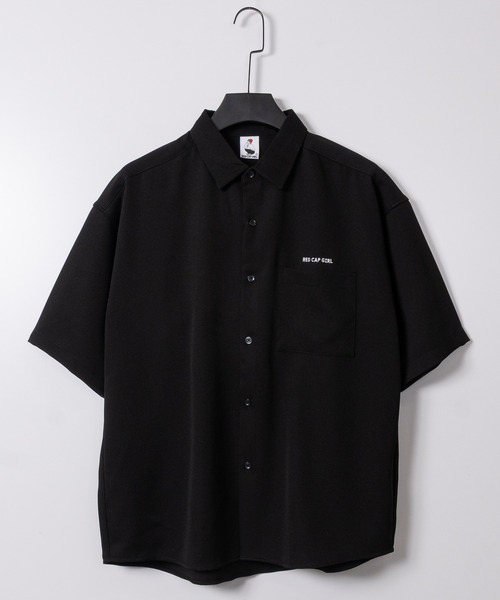 Red Cap Girl(レッドキャプガール)の「【a-r】〔RedCapGirl/レッドキャップガール〕ルーズサイズバック刺繍半袖シャツ イージーケア/接触冷感/ストレッチ(シャツ/ブラウス・メンズ・ホワイト/ブラック/ブルー/グリーン/ブルー系その他/グリーン系その他/ホワイト系その他/ブラック系その他/ブラック系その他2/ホワイト系その他3/ホワイト系その他2/グリーン系その他3/グリーン系その他2/ブルー系その他2/ブラック系その他3/グレイッシュベージュ/ライトグレー・MEDIUM/LARGE/X-LARGE)」の20枚目の写真