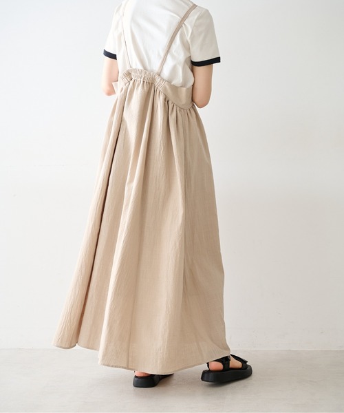 FREE'S MART（フリーズマート）の「◆ギャザーフレアキャミワンピース（ワンピース・レディース・ブラック/ベージュ/レッド・SMALL/MEDIUM）」の17枚目の写真