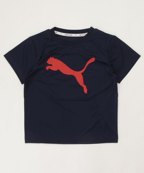 PUMA(プーマ)の「プーマ PUMA ACTIVE SPORTS ポリ キャット Tシャツ_(Tシャツ/カットソー・キッズ・ネイビー/ブルー/イエロー/ブラック・120cm/160cm/150cm/140cm/130cm)」の2枚目の写真