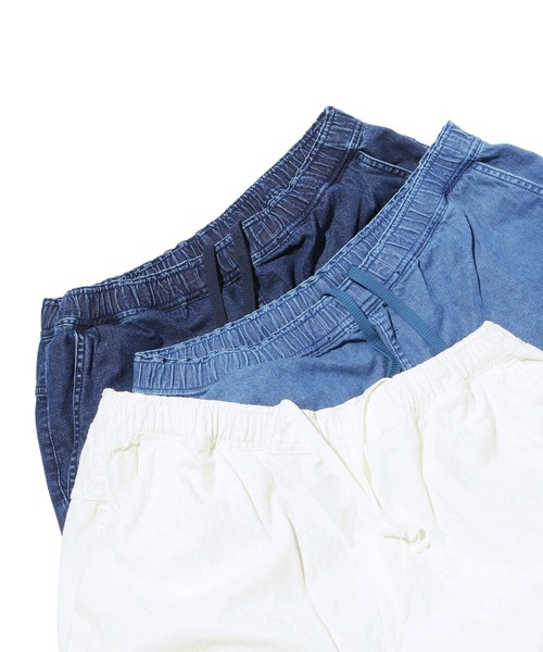 REMI RELIEF（レミレリーフ）の「REMI RELIEF/レミレリーフ 80z DENIM イージーショーツ ハーフパンツ 半ズボン（その他パンツ・メンズ・ホワイト/インディゴブルー/ブルー・M/L/XL）」の3枚目の写真