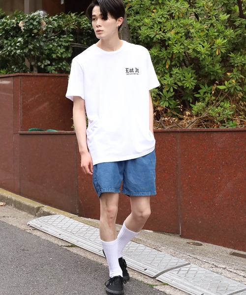 REMI RELIEF（レミレリーフ）の「REMI RELIEF/レミレリーフ 80z DENIM イージーショーツ ハーフパンツ 半ズボン（その他パンツ・メンズ・ホワイト/インディゴブルー/ブルー・M/L/XL）」の8枚目の写真